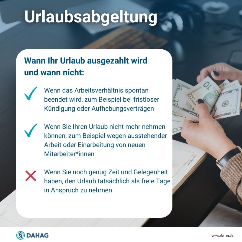 Checkliste Urlaubsabgeltung