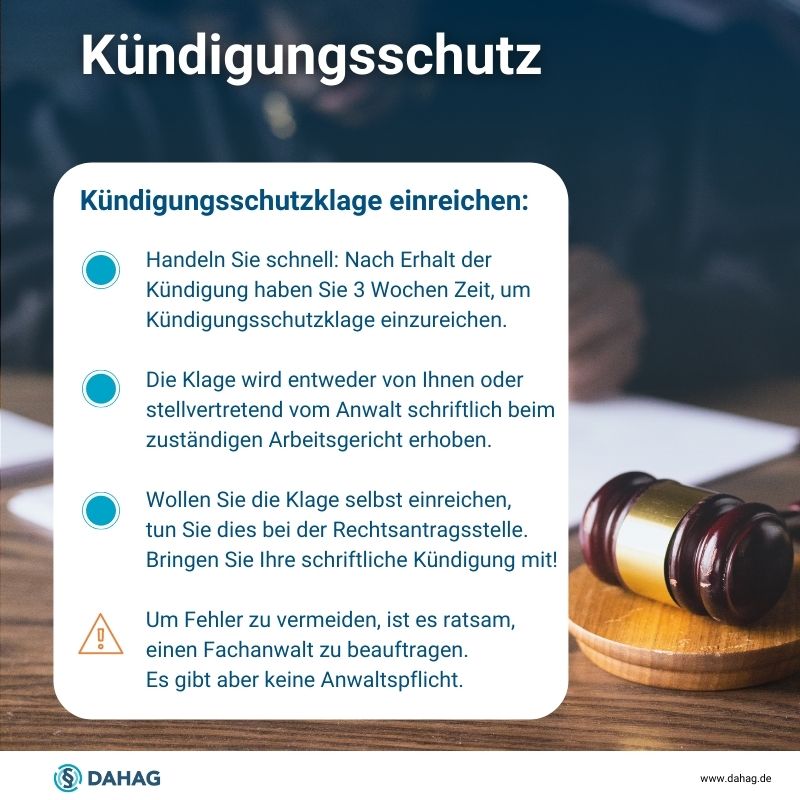 Checkliste: Kündigungsschutzklage einreichen