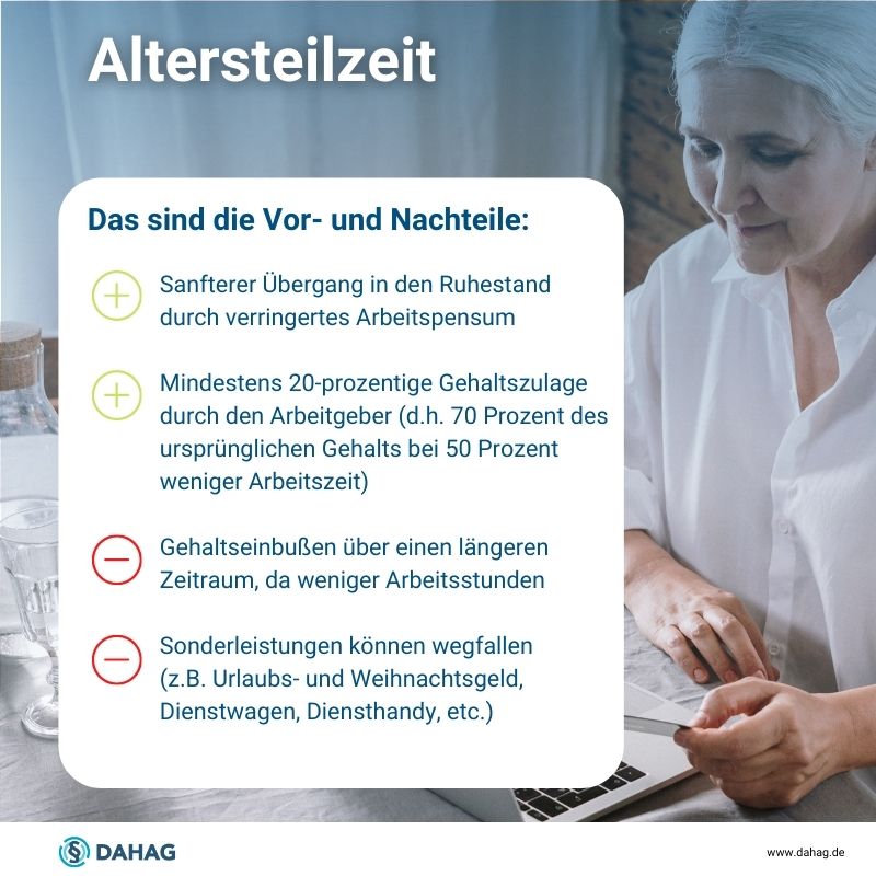 Checkliste: Vor- und Nachteile von Altersteilzeit