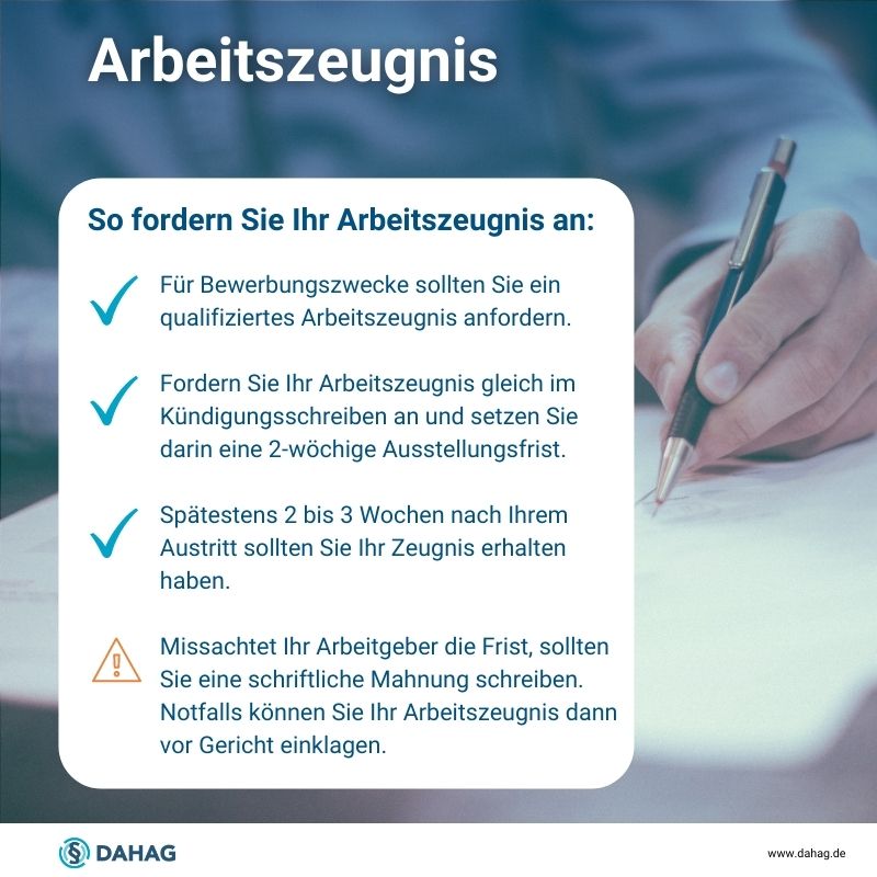 Checkliste: Arbeitszeugnis anfordern