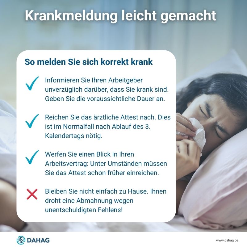 Checkliste Krankmeldung leicht gemacht